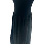Madewell  black knit tank midi dress cotton gauze sz XS Photo 2
