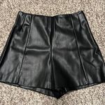 ZARA Leather shorts Photo 0