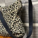 Evan Picone Cream Black Tan Leopard Velvet Shoulder Purse Photo 3