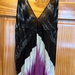 Nicole Miller coverup purple silk dress One Size NWT Photo 2