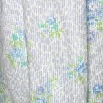 Miss Elaine Housecoat Womens Medium Blue Floral Seersucker Lightweight‎ Summer Photo 5