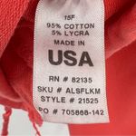 Fresh Produce  sweatshirt small coral palm tree print studded pullover cropped Photo 6