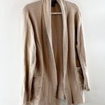 Rachel Zoe Long Sleeve Open Cardigan Duster Sweater Tan Beige Medium Photo 5