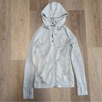 Athleta Skinny Stripe Strength Hoodie in Silver Shimmer - Size XXS Photo 1