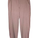 Athleta  Brooklyn Textured Ankle Pants Sz 10 Grain Camo Mocha Latte Photo 2