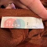 Free People  Beach Orange Long Sleeve V Neck Thermal Size S Photo 6
