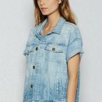 Current/Elliott The Rolled Trucker Denim Jacket Photo 1