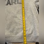 Karl Lagerfeld  Women’s Studded Eiffel Tower Grey Oversized Sweatshirt Top Sz 2X Photo 5