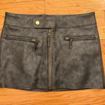 Edikted  Leather Mini Skirt Photo 0