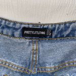 Pretty Little Thing PLT Light Blue Wash Asymmetric Waistband Straight Leg Mom Jeans NWT Photo 3