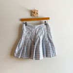 Brandy Melville  Blue & White Pleated Preppy Skirt Size S Photo 3
