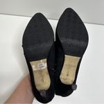Adrienne Vittadini  Black Suede Ruffle Heels,‎ Women's Size 9 Booties Photo 8