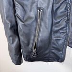 Outer Edge  Black Faux Leather Ruffled Jacket Womens 1X Whimsigoth Fall Classic Photo 7