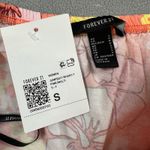 Forever 21  Floral Jumpsuit Romper S Pink Womens Strapless Sleeveless Pockets NWT Photo 2