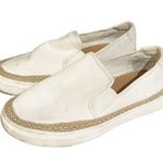 Torrid 6 Wide WW White Canvas Rope Trim Slip on Low Top Sneakers Photo 0