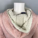 Reebok Blush Pink Sherpa Zip Up Hoodie Soft Fleece Winter Cozy Athletic Jacket M Photo 4