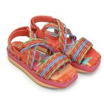 Farm Rio NEW Tropical Platform Sandal in Ipanema Size 9 Tropical Beachy Vacay Photo 0