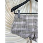 Free People Micro Shorts Plaid Trouser Shorts Summer Boho Preppy Medium(10) Photo 1