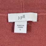 J.Jill Dip Dye Sunset Cardigan Sweater Peach Multicolor Size Large EUC #0559-OC Photo 6