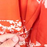 Whistles Adora Trailing Floral Occasion Dress Orange Size US 10 Photo 3