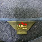Vintage L.L. Bean outdoors Adult navy soft fleece quarter zip jacket medium Blue Photo 2