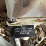 Teri Jon NWT Leopard, tiger print, long sleeve maxi shirt dress. 8 Brown Photo 6