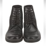Bally Viamala Leather Combat Boot Black Platform Rubber Sole Lace Up Boots 7.5 Photo 1