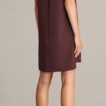 ALLSAINTS Jay Pleated Mini Dress XS Bordeaux Red Semi Sheer Casual Sleeveless Photo 14