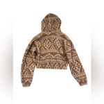 Gilly Hicks  Cropped Fleece Sherpa Hoodie Size XS in Praline Photo 4