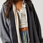 Free People Ruby Jacket in Incense Medium Oversized Shacket Grunge 90s Grey Photo 8