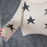 Aakaa  Starry Night Sweater Fairy Chunky Cozy Long Sleeve Sweater Size M Photo 4
