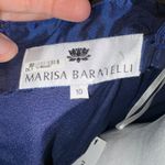 Marisa Baratelli Dress Thai Silk Blue Cocktail Party Evening Occasion Size 10 Photo 4