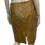 Banana Republic 100% Genuine Leather Brown Skirt 8 Photo 2