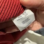 Brandy Melville Knit Red Crop Pullover Sweater Long Sleeve One Size XS-S Cotton Photo 7