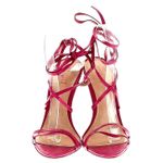 Schutz  Deonne Nappa Leather Wedge Sandal Hot Pink 9.5 Photo 14