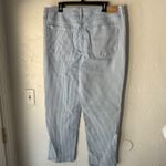 Seven7 Women's Striped Straight Leg Jeans Blue White Size 16 Retro 2010s Photo 6