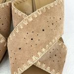 Jack Rogers Blakely Oak Suede 3" Block Heel Sandals 9.5M Tan Photo 9