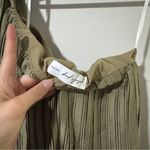 Petal and Pup  Mia One-Shoulder Tiered Plissé Midi Dress Size XS Photo 4