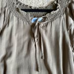 Lizard Thicket  Taupe Ruffle Sleeve Mini Dress Photo 6