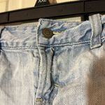 PINK - Victoria's Secret  Extremely Distressed Pale Blue Denim Jeans Shorts 6 Photo 7