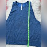Lululemon  Women Cerulean Blue Black Breeze By Muscle Mesh Sleeveless Tank Top 8 Photo 3