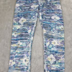 Lululemon Wunder Under Women's Striped Blurry Crop High Rise Size 8 Leggings Photo 0