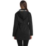 Saphirose Trench Black Windbreaker Jacket | Outdoor Raincoat Coat Small Photo 3