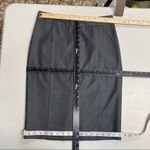 Merona ,Women’s Gray Pinstripe Pencil Skirt,Size 2, Lightweight wool blend, lined Photo 3