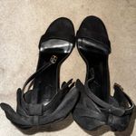 Elegant Black Women's Heels with a bow Size 9 Photo 1