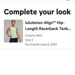 Lululemon  Align Hip Length Racerback Tank Photo 3
