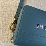 Fossil Blue Wallet Shore Thing Women’s Full Zip Vegan Wristlet Wallet Photo 1