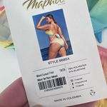 NWT Mapale Dreamy Pastel Ribbed Bikini Swimwear Miami Sunset Ombre Size 1X/2X Yellow Photo 6