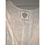 Z&L Europe Linen Embroidered Floral Cream Twist revolve Dress boho spring y2k Photo 3