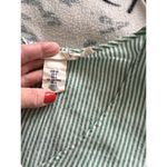 H&M L.o.g.g. Label Top Green White Searsucker V-Neck 3/4 Sleeve Womens Size 4 Photo 8